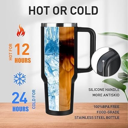 HEAVY Vacuum Insulated Tumbler (BLACK)