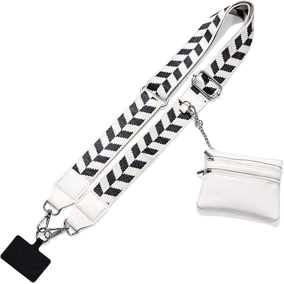 Phone Strap with Zippered Pouch
