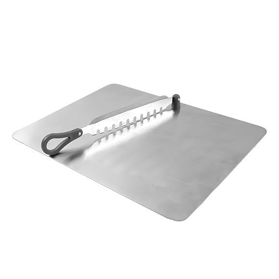 SS CHOPPING BOARD WITH CUTTING TOOL