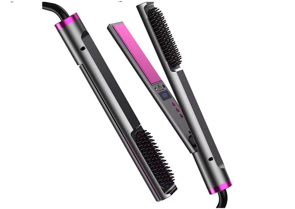 3 IN 1 HAIR STRAIGHTNER BRUSH