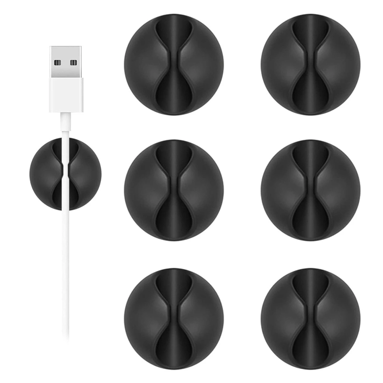 Desk Cable Holder Clips ( pack of 8 pcs )