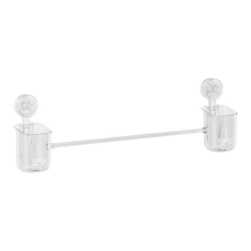 Towel Holder With Brush Holder
