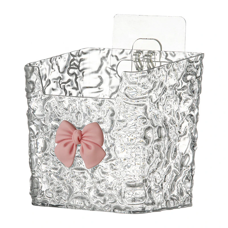 Transparent Wall-Mounted Water Wave Storage Box