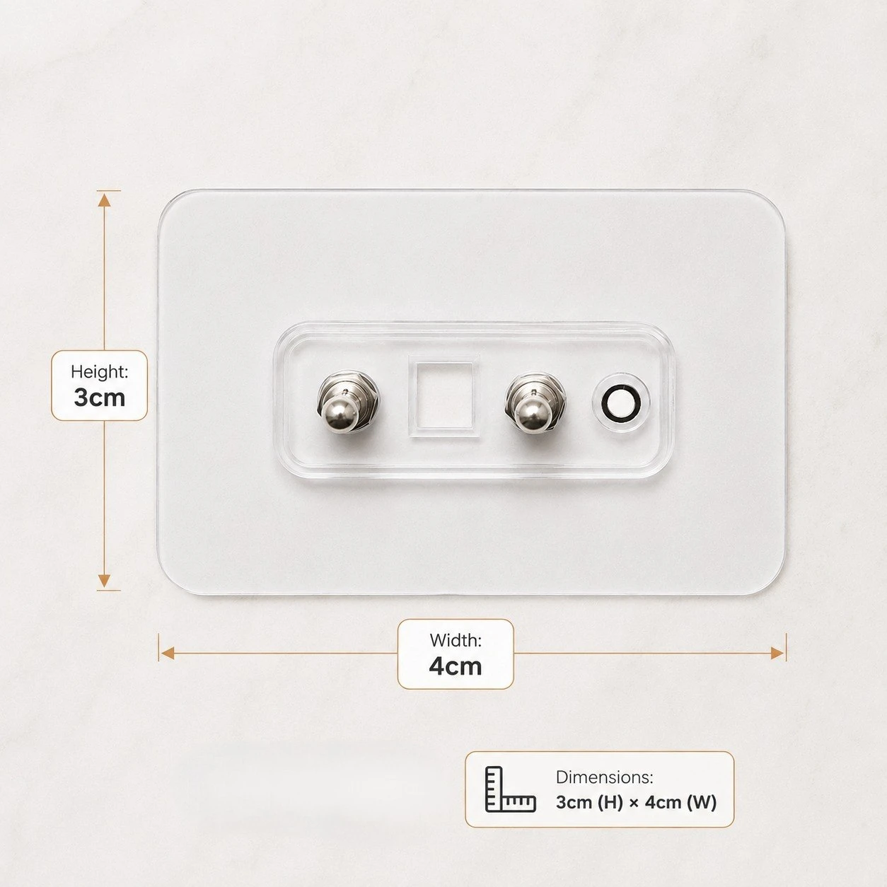 Screw Hook Sticker Twin